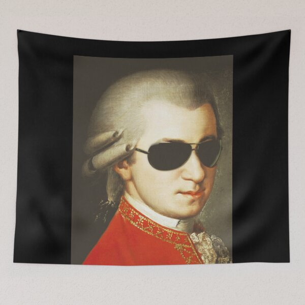 Item preview, Mozart wearing sunglasses long designed and sold by GABRIEL-jga.