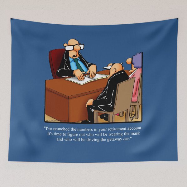 Item preview, Funny Spectickles Retirement Planning Cartoon Humor designed and sold by abbottoons.