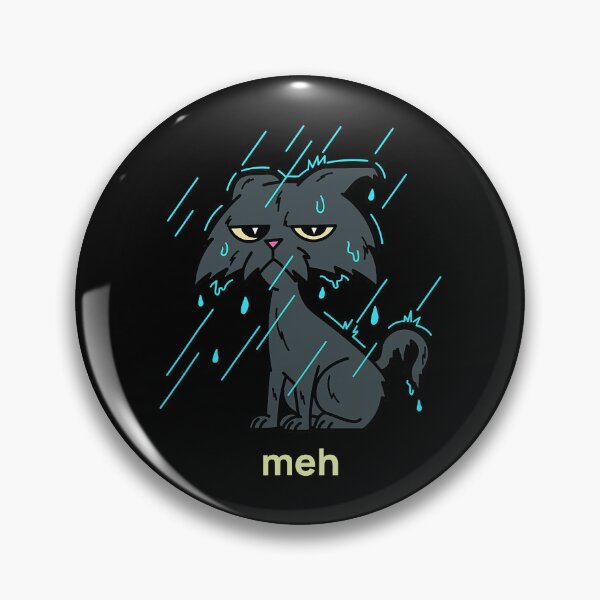 Item preview, Sarcastic Raining Wet Cat Lover Funny Meh Cat designed and sold by Earthshaker-art.