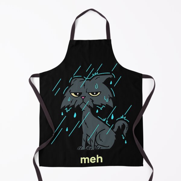 Item preview, Sarcastic Raining Wet Cat Lover Funny Meh Cat designed and sold by Earthshaker-art.