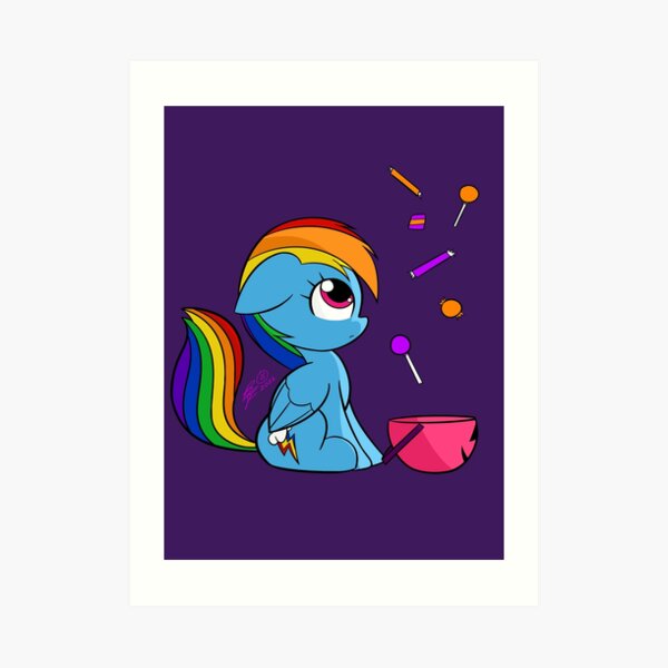 Rainbow Dash My Little Pony Friendship is Magic Art Print 