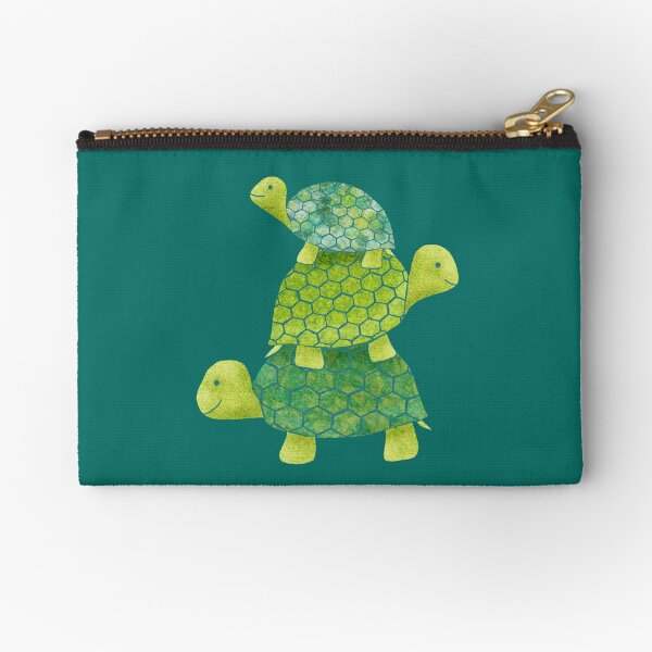 Item preview, Cute Turtle Stack in Teal, Lime Green and Turquoise designed and sold by ElephantTrunk.