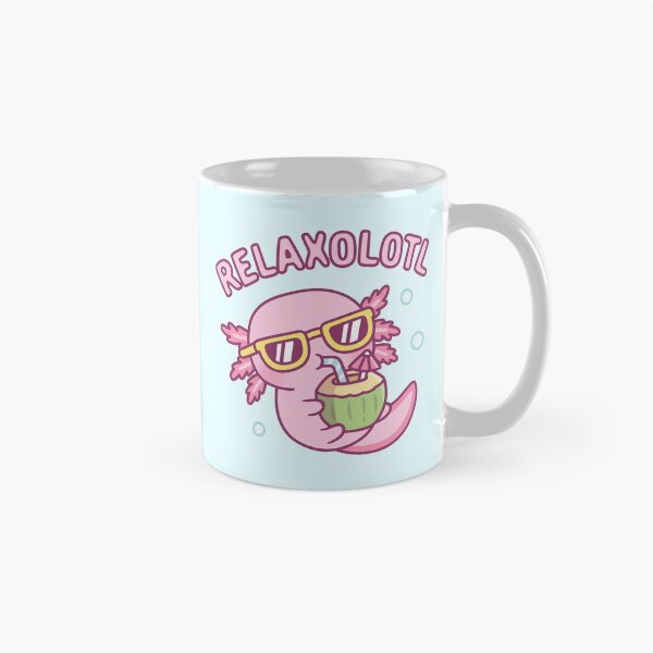 Item preview, Cute Chilling Axolotl Relaxolotl Relax A Lot Pun designed and sold by rustydoodle.