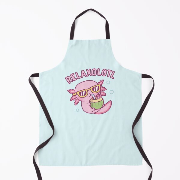 Item preview, Cute Chilling Axolotl Relaxolotl Relax A Lot Pun designed and sold by rustydoodle.