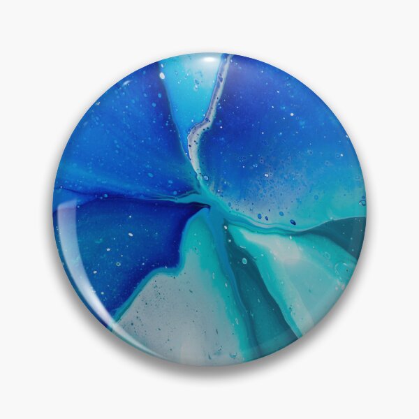Item preview, "Aqua Burst" - Painting: Rippling Waves Water Beach  designed and sold by daniellawrieart.