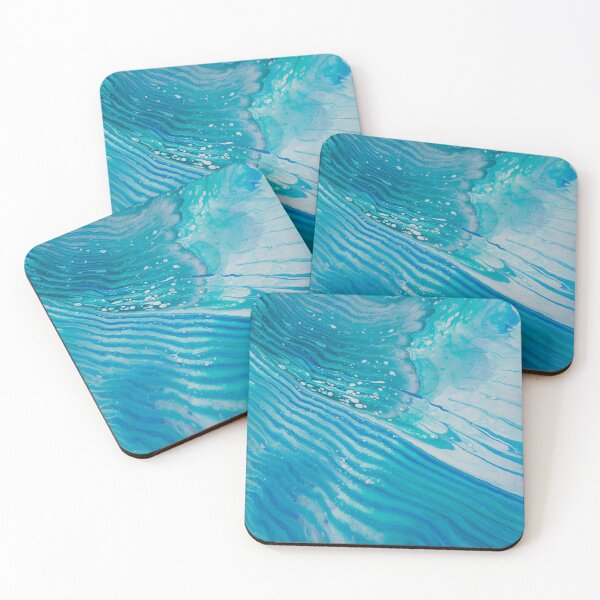 Item preview, "Parallel Shallows" - Painting: Rippling Waves Water Beach  designed and sold by daniellawrieart.