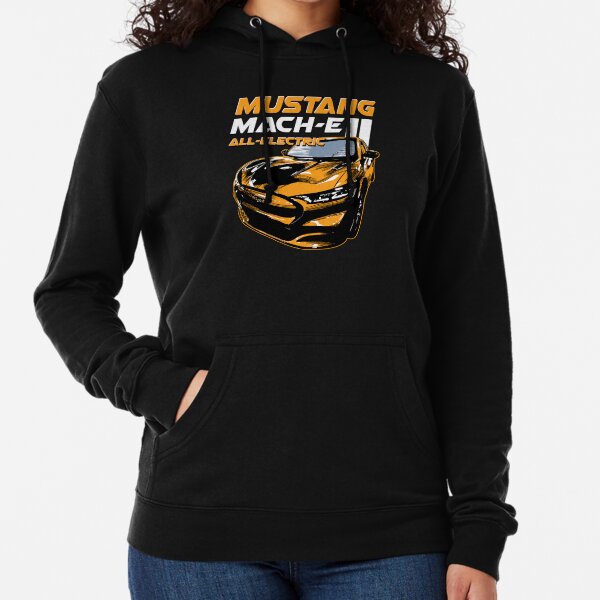 All-Electric Mach-E Stacked in Cyber Orange Lightweight Hoodie