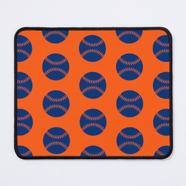 Item preview, NYM Orange and Blue Baseball Pattern  designed and sold by Sleepygirl2010.
