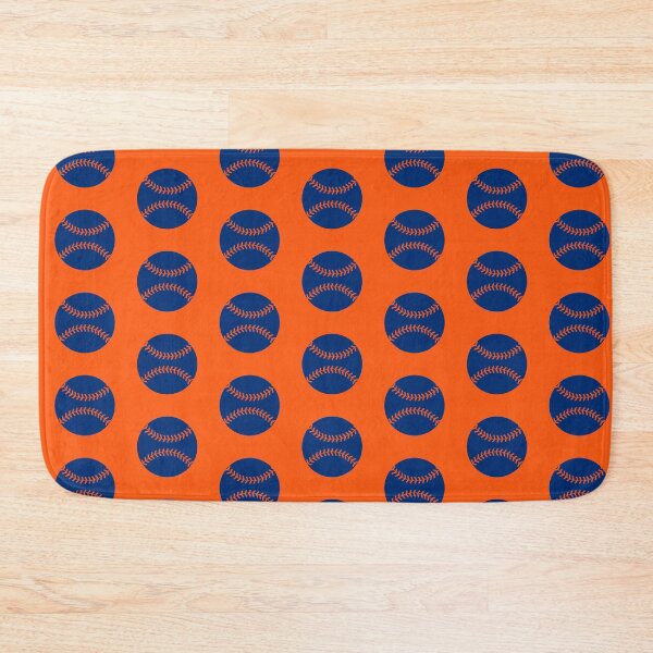 Item preview, NYM Orange and Blue Baseball Pattern  designed and sold by Sleepygirl2010.