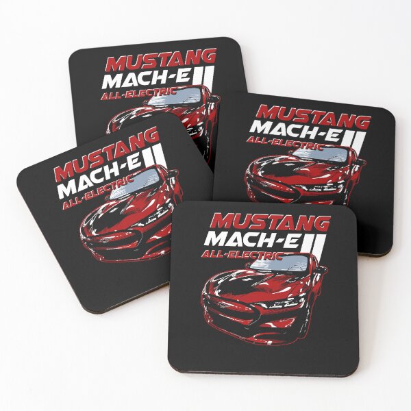 Item preview, All-Electric Mach-E Stacked in Rapid Red designed and sold by zealology.