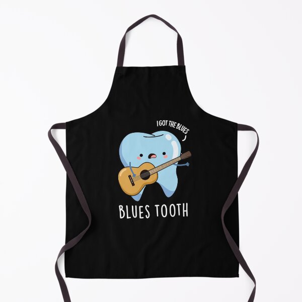 Item preview, Blues Tooth Funny Dental Music Puns (Dark BG) designed and sold by punnybone.