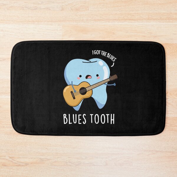Item preview, Blues Tooth Funny Dental Music Puns (Dark BG) designed and sold by punnybone.