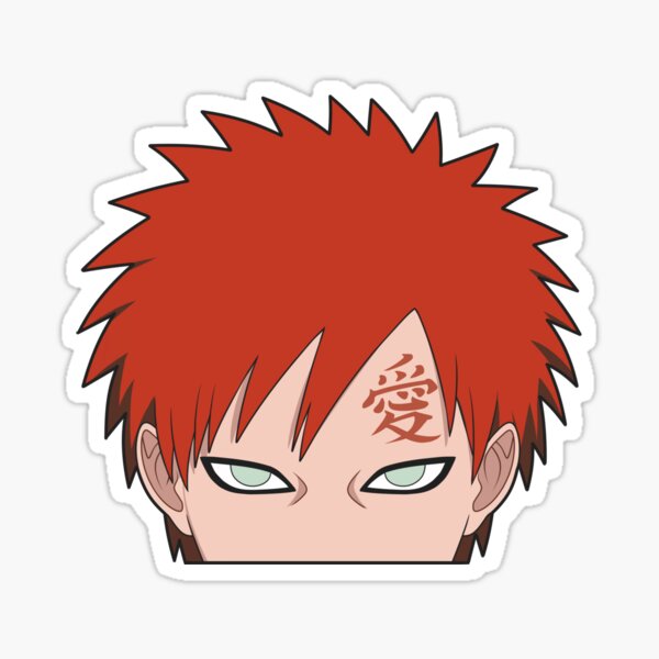 HOLO GAARA NARUTO PEEKER STICKER ANIME CAR STICKER