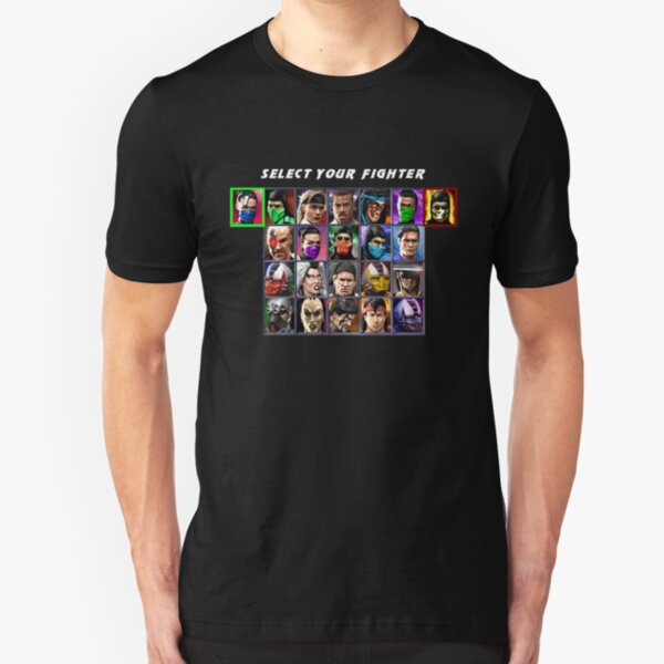 Ultimate Mortal Kombat 3 Character Select Slim Fit T-Shirt