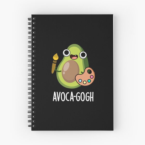 Item preview, Avoca-gogh Funny Avocado Artist Pun (Dark BG) designed and sold by punnybone.