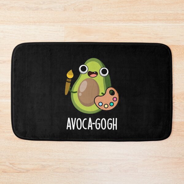 Artikelvorschau, Avoca-gogh Funny Avocado Artist Pun (Dark BG) entworfen und verkauft von punnybone.