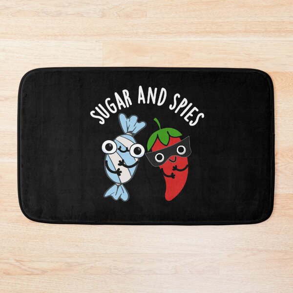 Item preview, Sugar And Spies Funny Food Puns (Dark BG) designed and sold by punnybone.