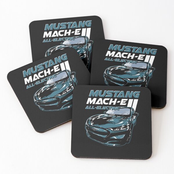 Item preview, All-Electric Mach-E Stacked in Vapor Blue designed and sold by zealology.