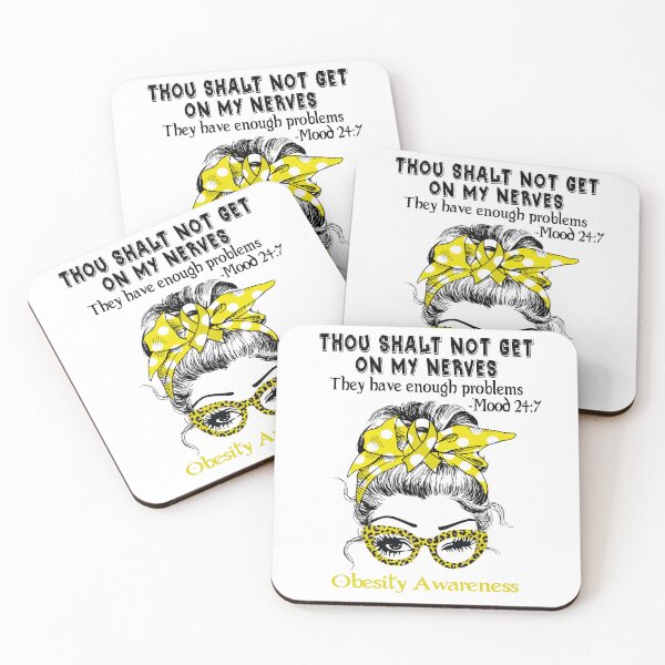 Item preview, Obesity Awareness - Thou Shalt Not Get On My Nerves they have enough problems designed and sold by Aaron309.