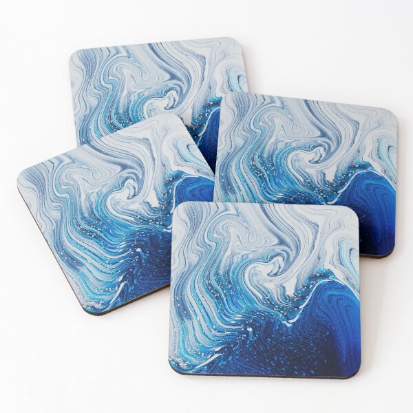 Item preview, "Smokey Sea" - Painting: Rippling Waves Water Beach  designed and sold by daniellawrieart.