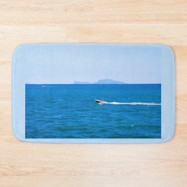 Item preview, View from the Gulf of Naples at speedboats and their wakes designed and sold by Kristina Drozd.