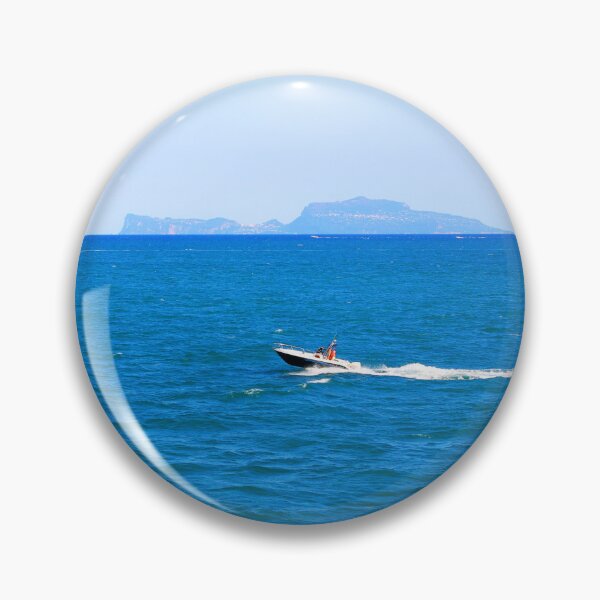Item preview, View from the Gulf of Naples at speedboats and their wakes designed and sold by Kristina Drozd.