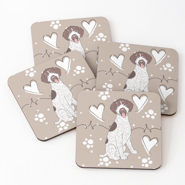 Item preview, LOVE German Wirehaired Pointer - Liver and White designed and sold by Lulupainting.