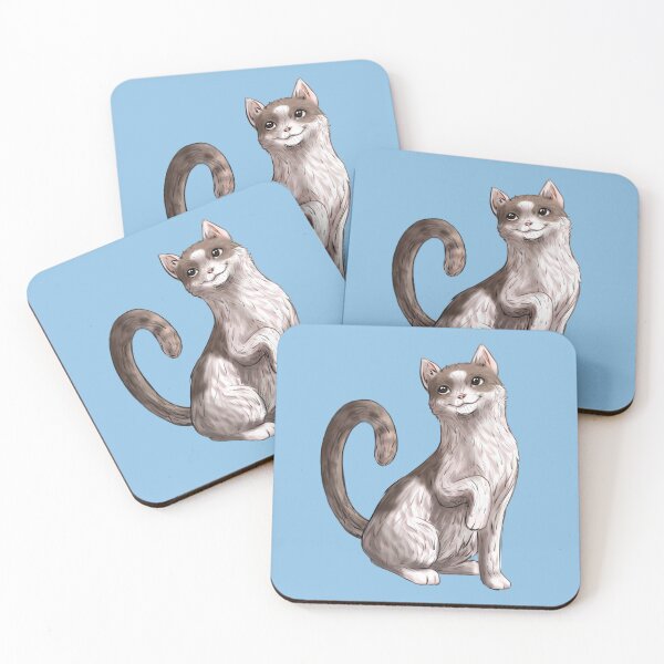 Item preview, White and Gray Calico Cat Pet Portrait designed and sold by PaperRain.
