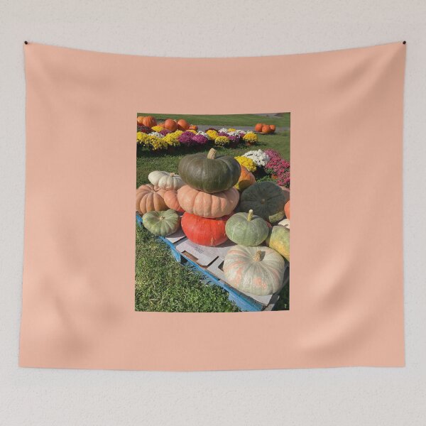 Item preview, Pumpkins and Mum Flowers designed and sold by HoorayDesigns.