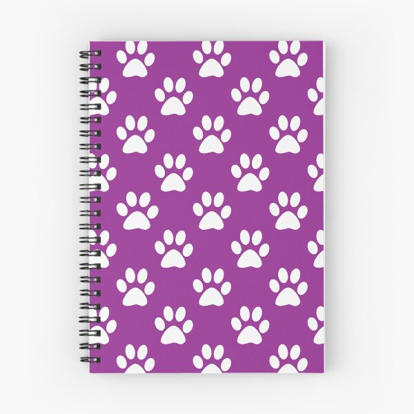Item preview, Purple and white paw prints pattern designed and sold by perlphoto.