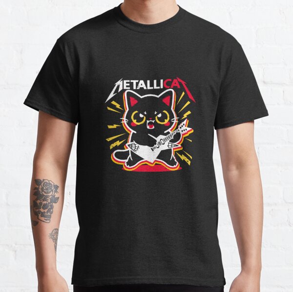 cat metallica shirt