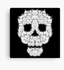 Skull is for Pussies Canvas Print