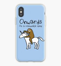 Weiter! Mit einer angemessenen Geschwindigkeit (Faultier Einhorn) iPhone-Hülle & Cover