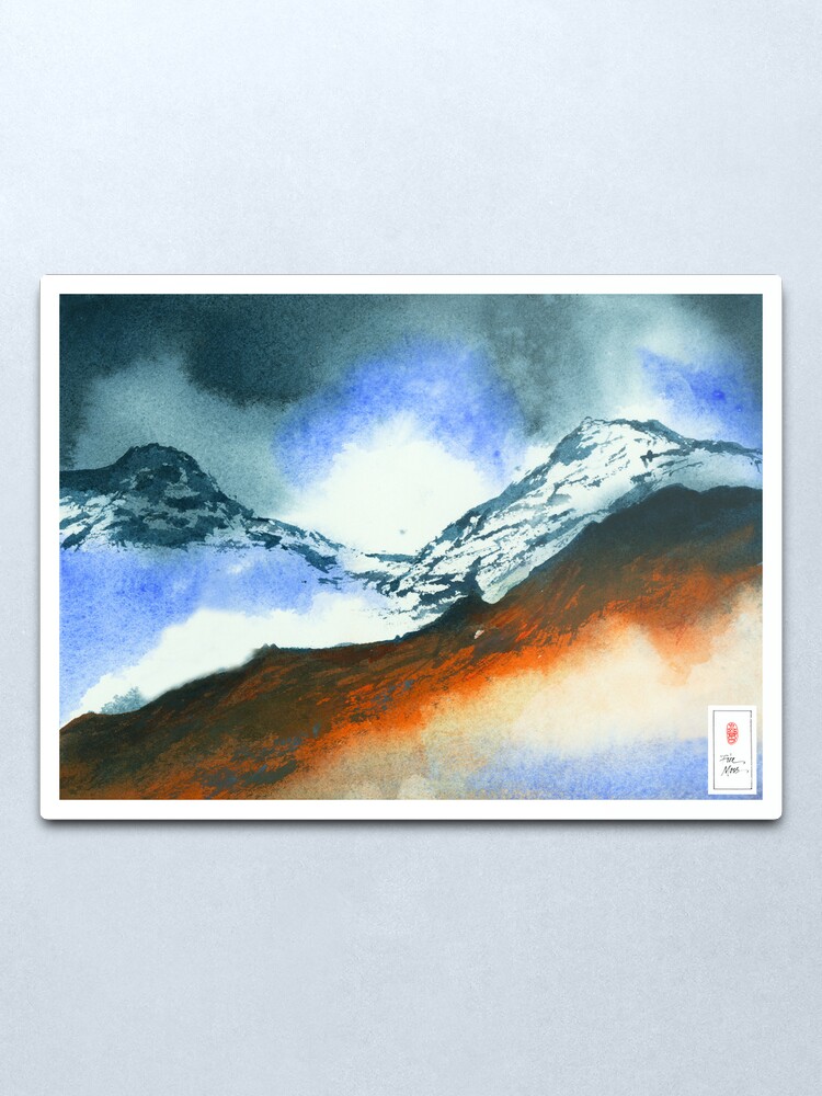 Alternate view of Mountain Storm Metal Print