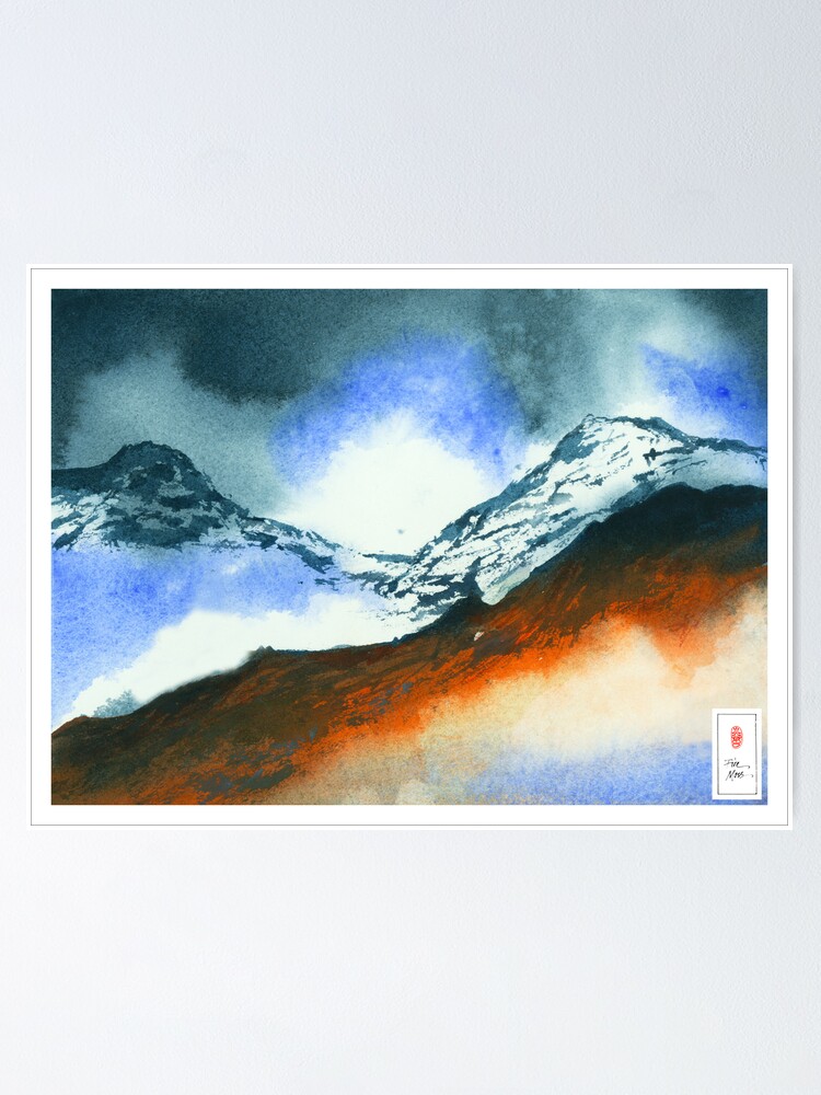 Alternate view of Mountain Storm Poster