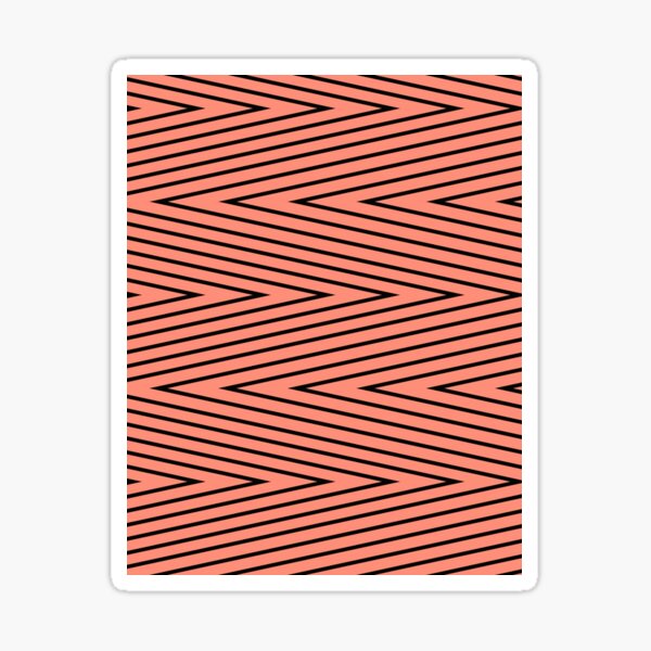 Coral-black Sticker