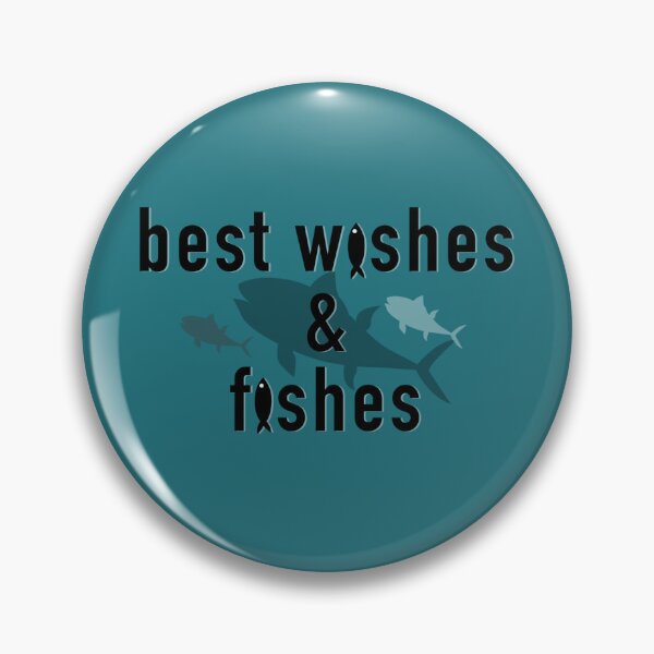 Item preview, Best wishes and fishes designed and sold by JulesOfTheSea21.