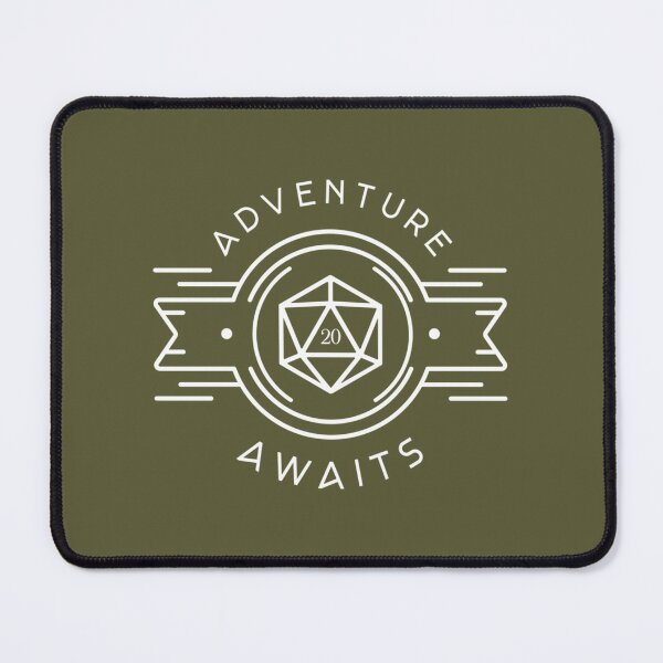 Item preview, Adventure Awaits Polyhedral D20 Dice Tabletop RPG Addict designed and sold by EnricoaCoppola.