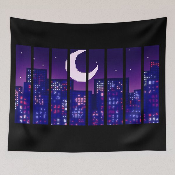 Item preview, View from Behind the Bars Pixel Art designed and sold by shindeku.