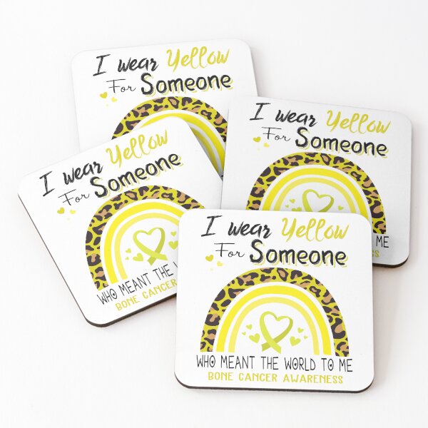 Item preview, Bone Cancer Awareness I Wear Yellow for Someone Who Meant The World To Me designed and sold by GennieShop.