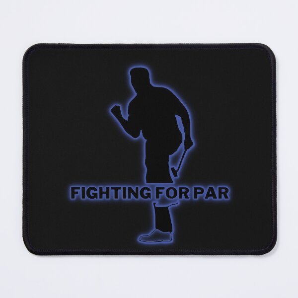 Item preview, Fighting for Par Blue Glow Celebrating Par Putt designed and sold by FuddalanDesigns.