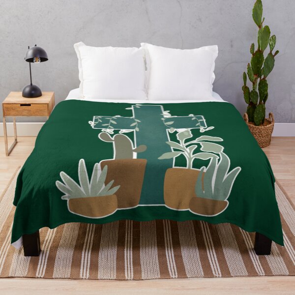 Item preview, green plant Christian cross designed and sold by TotomTee.