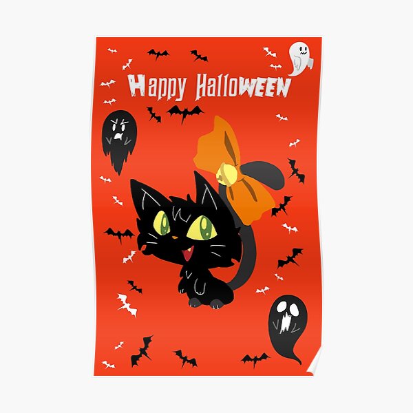 Cartoon Fat Black Cat Pattern Cartoon Fat Black Cat Pattern