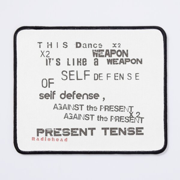 Item preview, Radiohead Present Tense Lyric Illustration Grunge Vintage Print Style designed and sold by Backdrifts.