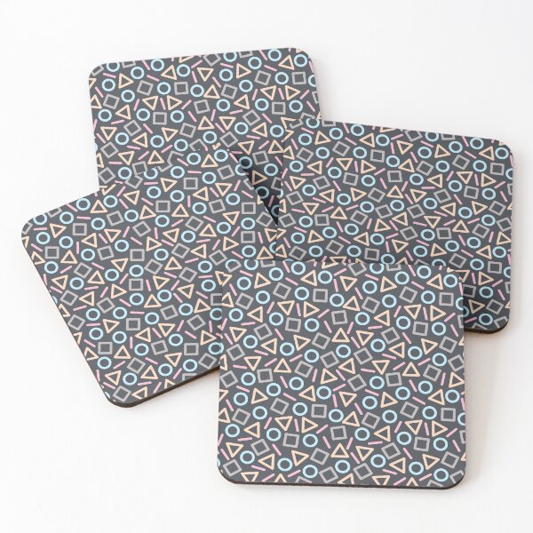 Item preview, Geometric Shapes Memphis Pattern (Black) designed and sold by Blue-Banana.