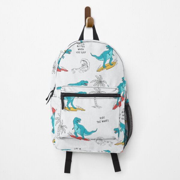 Item preview, Dinosaur Nursery Decor - Surfer Dinosaur Pattern With Cool Slogans For Kids, Dinosaur Nursery Decor Design designed and sold by Shop Your Aesthetic.