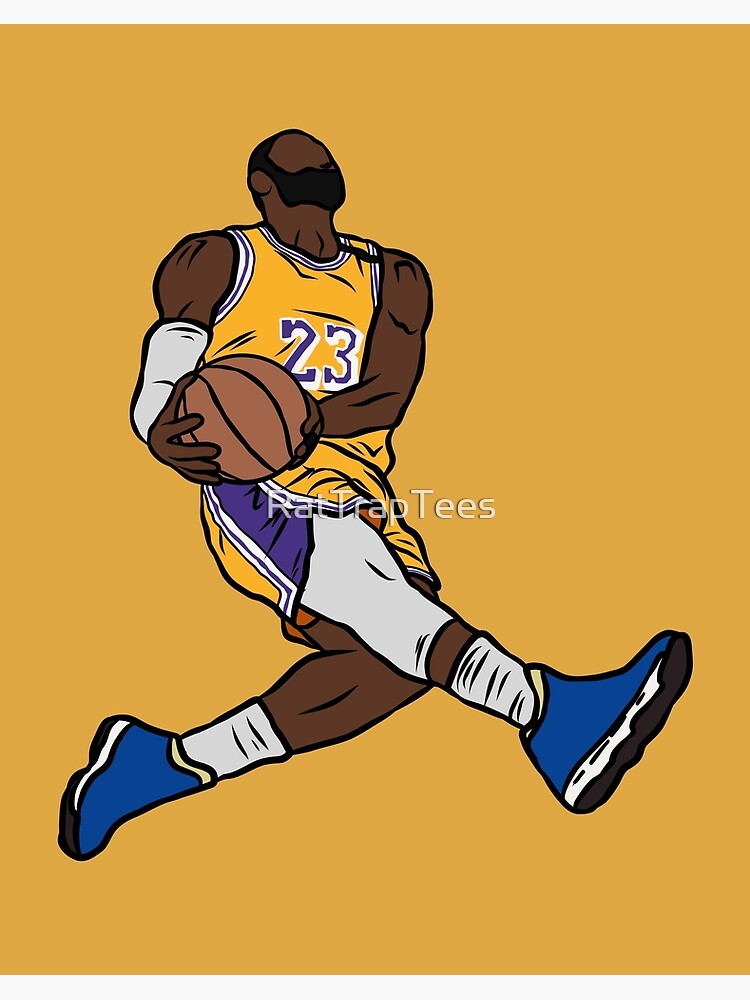 Los Angeles Lakers Lebron James Reverse Windmill Dunk Poster Wall Hanging  Gift