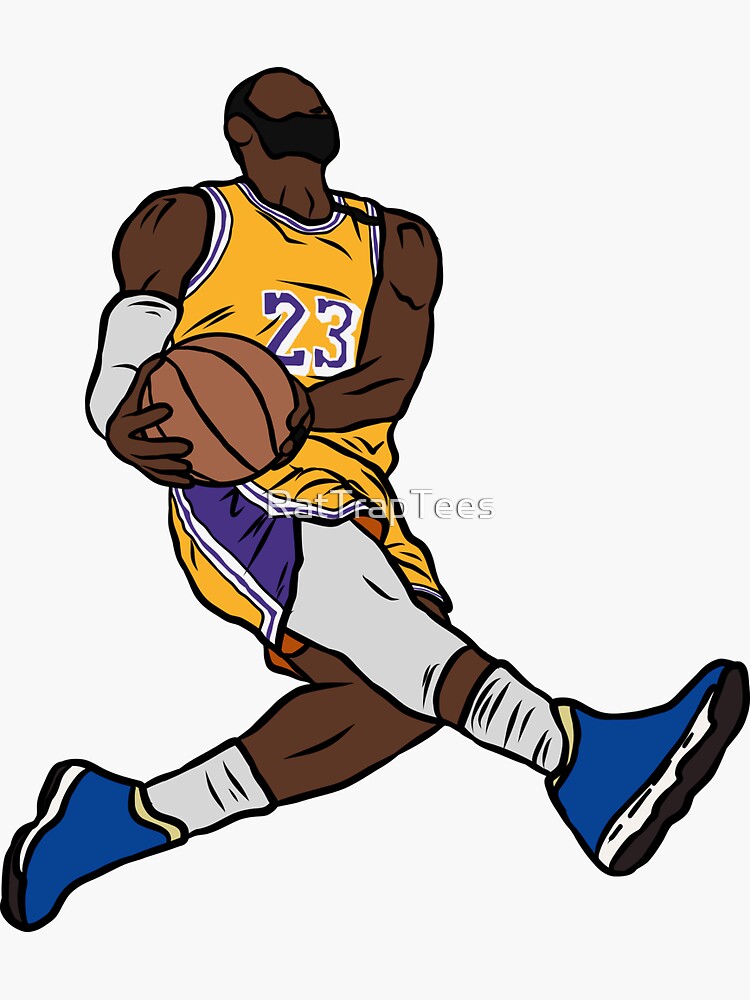 LeBron James The GOAT (Lakers #6) Sticker for Sale by RatTrapTees