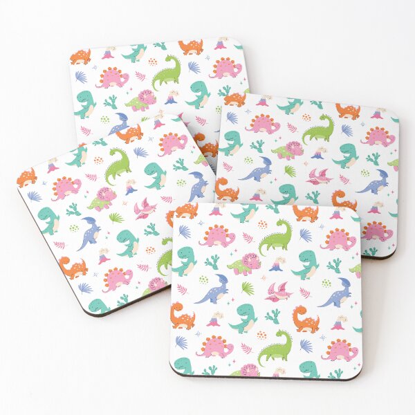 Item preview, Dinosaur Nursery Decor - Sweet and Cute Smiling Dinosaurs With Cactus And Leaves Pattern For Kids, Dinosaur Nursery Decor Design designed and sold by Shop Your Aesthetic.