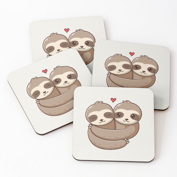 Item preview, Cute Sloth Couple hugging each other designed and sold by Berryl09.